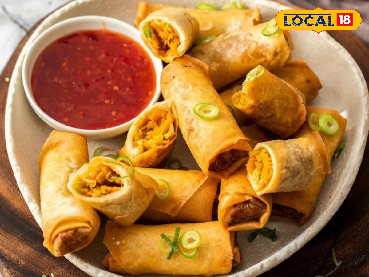 மினி வெஜ் ரோல் ரெசிபி வீட்டில் எளிதாக செய்வது எப்படி | உணவு போட்டோகேலரி - News18 தமிழ்