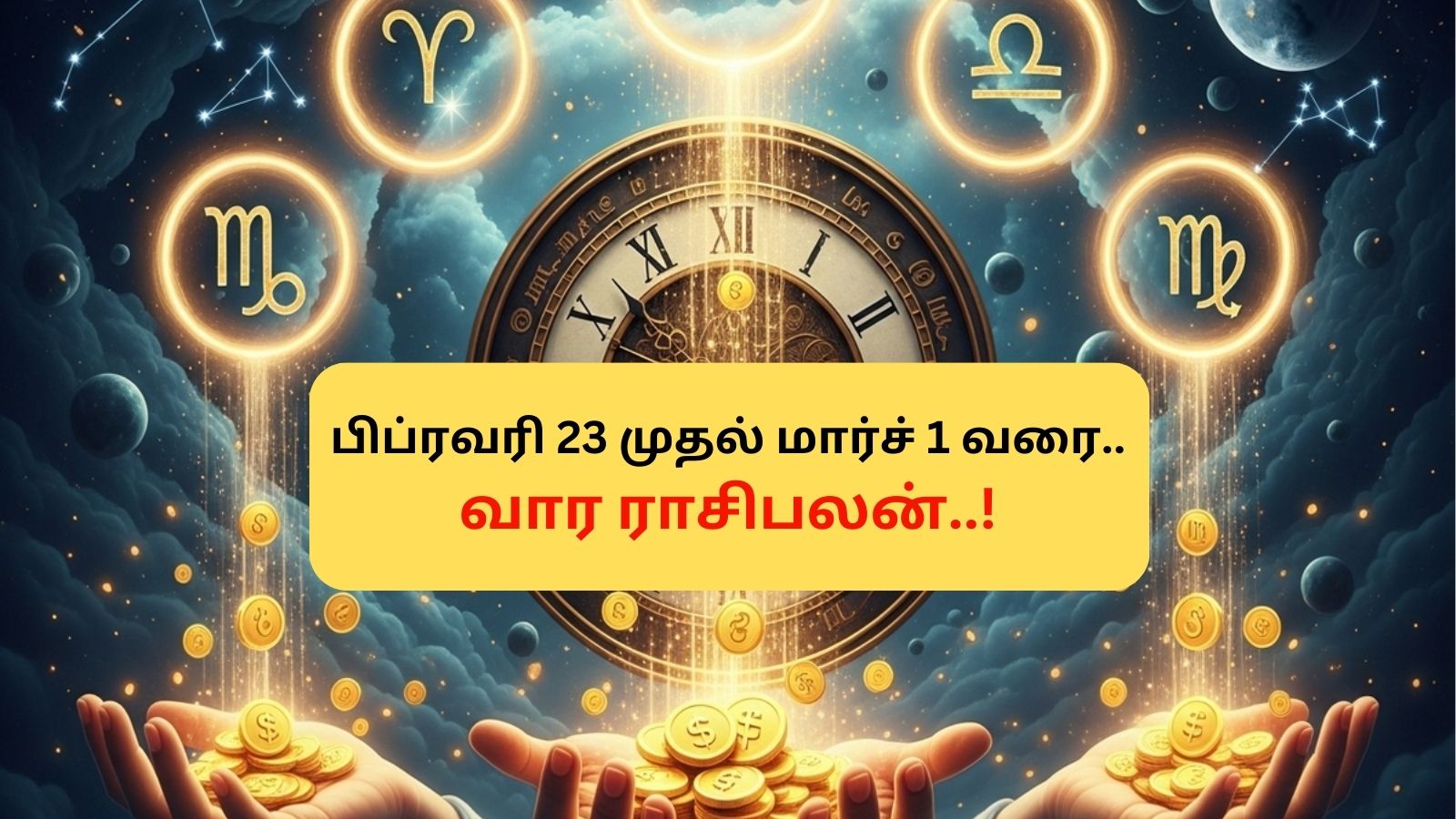 Weekly Rasi Palan | பிப்ரவரி 23 முதல் மார்ச் 1 வரை.. 4 ராசிகளுக்கு எதிர்பாராத பணவரவு.. இந்த வார ராசிபலன் இதோ! | ஆன்மீகம் போட்டோகேலரி - News18 தமிழ்