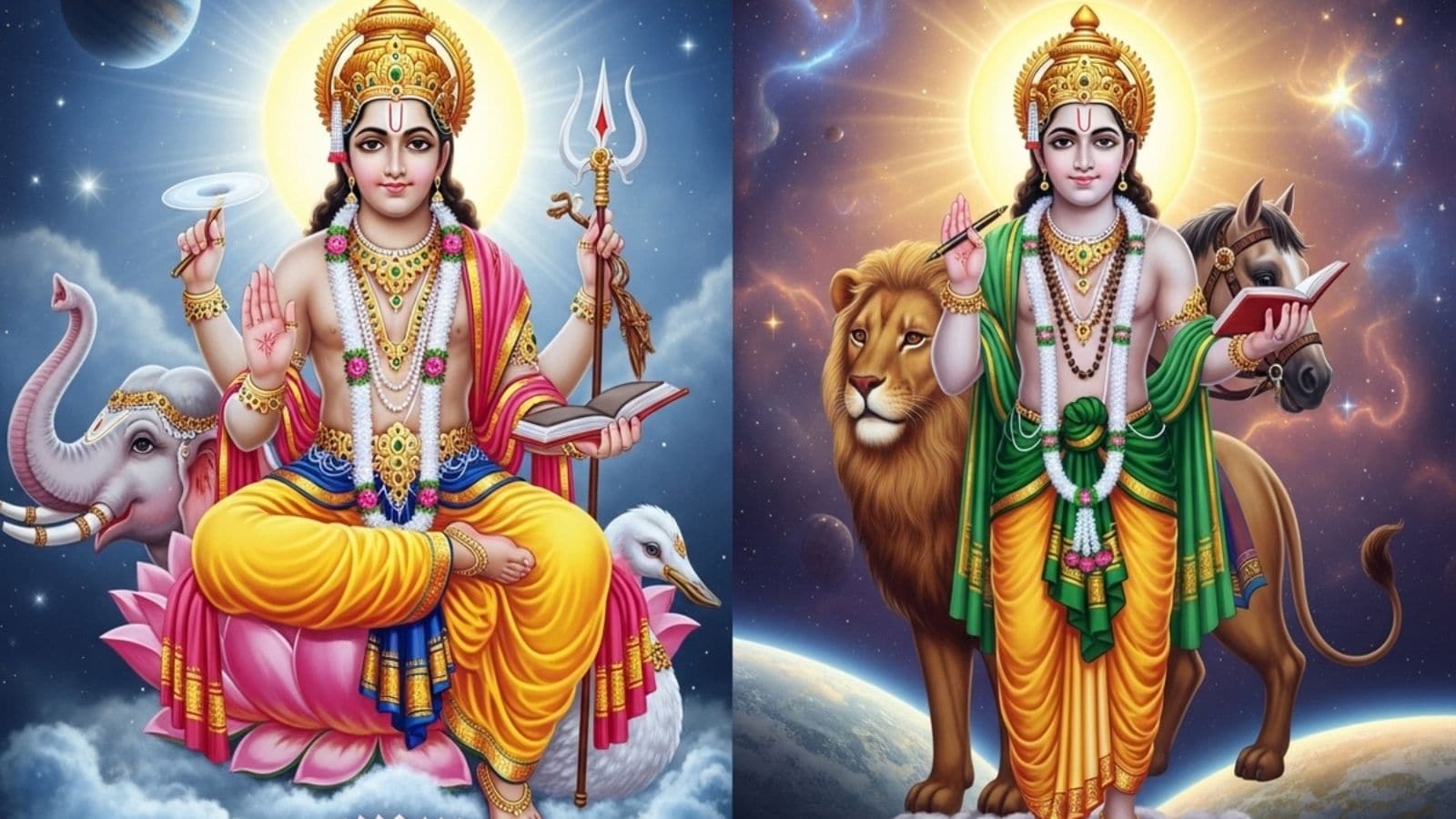 குரு பகவானுடன் இணையும் புதன் பகவான்... அதிர்ஷ்ட மழையில் நனையப்போகும் 5 ராசிகள்...! | ஆன்மீகம் போட்டோகேலரி - News18 தமிழ்