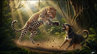 இமாச்சலில் சிறுத்தையோடு சண்டையிட்டு உரிமையாளரை காத்த நாய்! இமாச்சலில் சிறுத்தையோடு சண்டையிட்டு உரிமையாளரை காத்த நாய்!