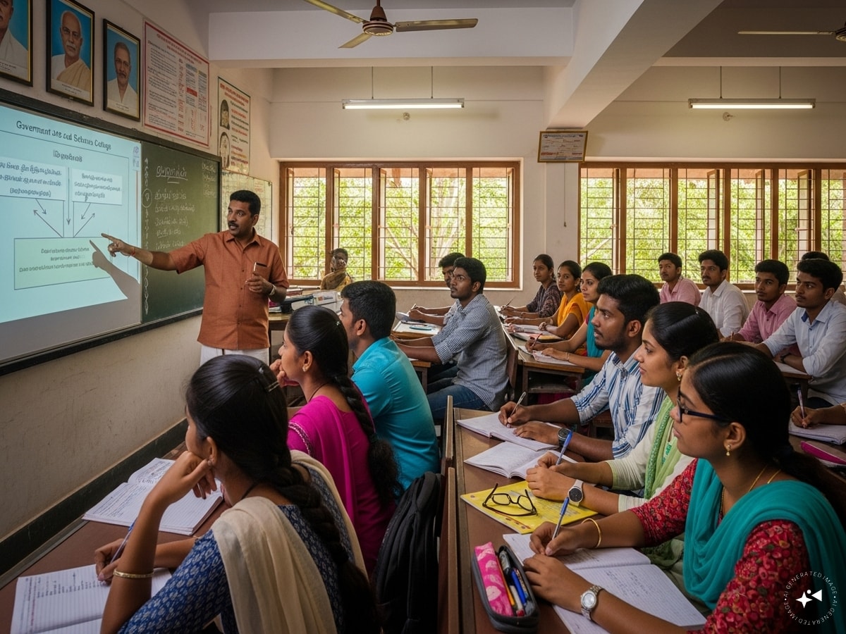 அரசு கல்லூரிகளில் 426 தற்காலிக விரிவுரையாளர் வேலை : உயர்கல்வித் துறை அமைச்சர் கோவி.செழியன் அறிவிப்பு | வேலைவாய்ப்பு போட்டோகேலரி - News18 தமிழ்