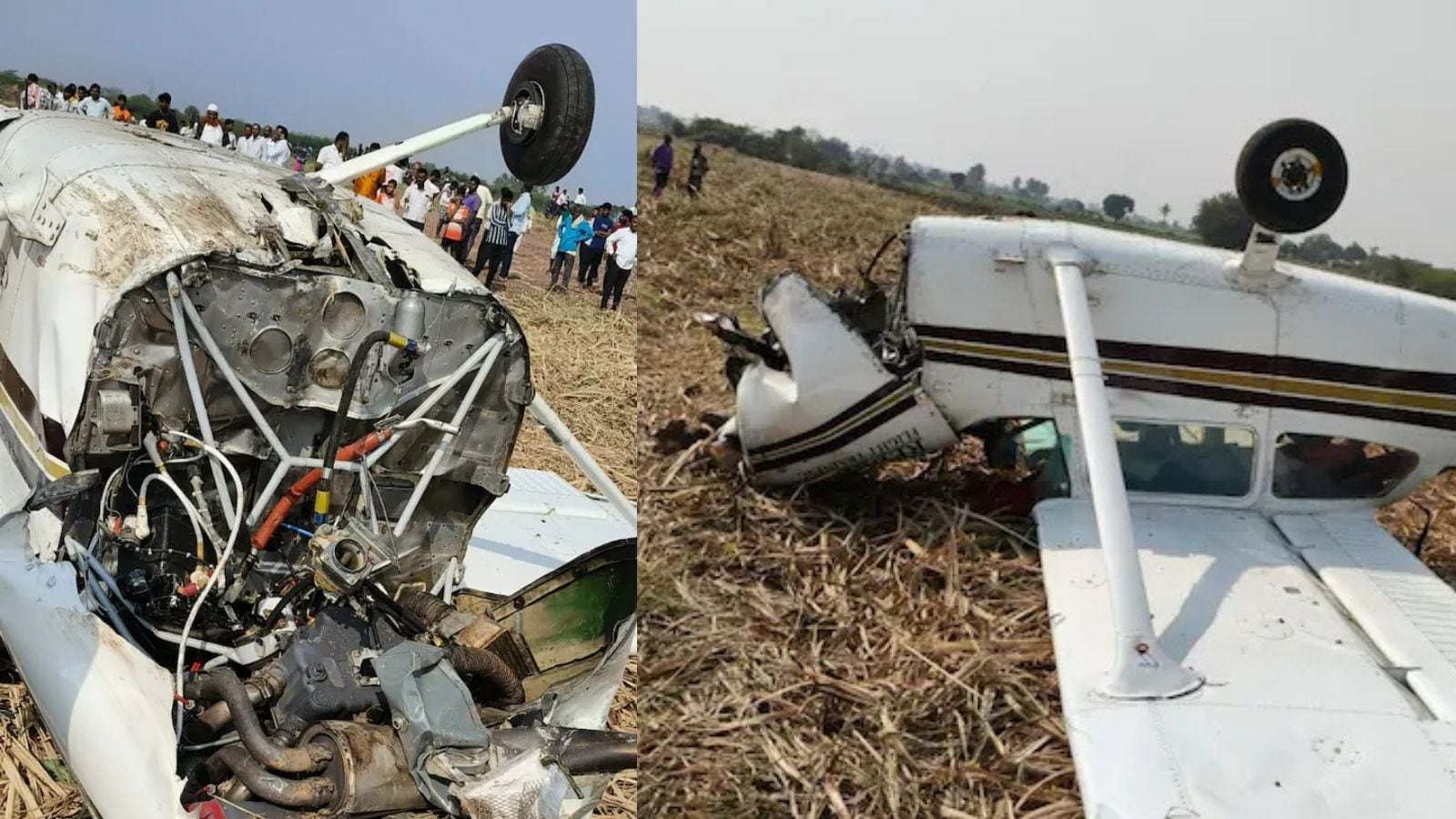 விவசாய நிலத்தில் விழுந்து நொறுங்கிய தனியார் விமானம்.. கர்நாடகாவில் பரபரப்பு.. | India News (இந்தியா செய்திகள்) - News18 தமிழ்