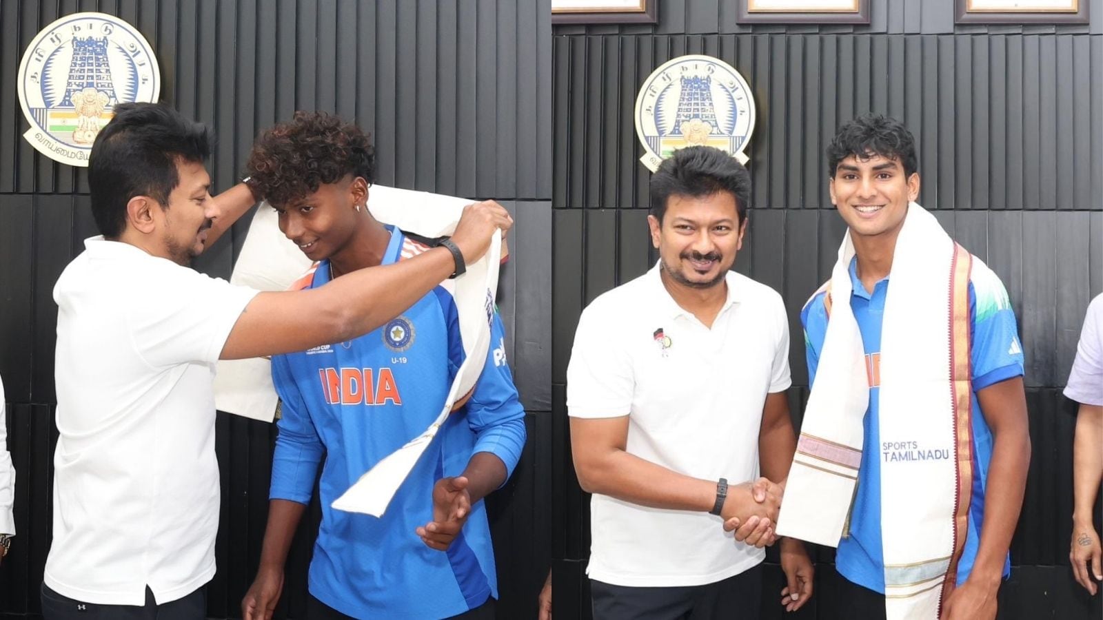 U19 உலகக்கோப்பை தொடரில் சாதித்த தமிழக வீரர்கள்.. நேரில் அழைத்து உதயநிதி ஸ்டாலின் பாராட்டு | கிரிக்கெட் செய்திகள் - News18 தமிழ்