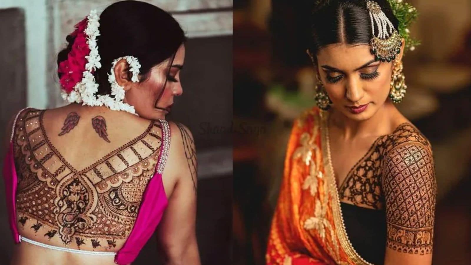 மணமகள்களிடையே பிரபலமாகி வரும் மெஹந்தி பிளவுஸ்.. ஆரி ஒர்க்குகளுக்கே டஃப் கொடுக்கும் டிசைன்கள்..! | லைப்ஸ்டைல் போட்டோகேலரி - News18 தமிழ்