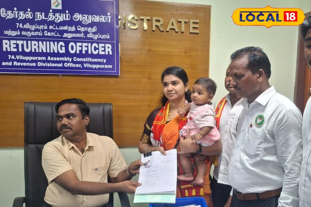 6 மாத கைக்குழந்தையுடன் மனு தாக்கல்... 2026 தேர்தலில் களம் காணும் NTK வேட்பாளர்...