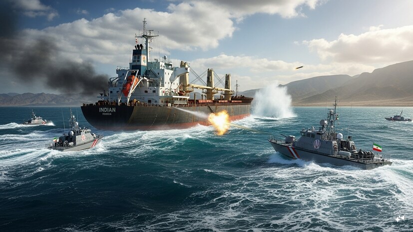  கடந்த ஏப்ரல் 18 அன்று ஹார்முஸ் ஜலசந்தியில், இந்தியக் கொடி ஏந்திய இரண்டு சரக்குக் கப்பல்கள் மீது ஈரானின் இஸ்லாமியப் புரட்சிகரப் பாதுகாப்புப் படையினர் (IRGC) துப்பாக்கிச் சூடு நடத்திய சம்பவத்தில் இந்திய அரசு தீவிர நடவடிக்கைகளை எடுத்து வருகிறது. அந்தவகையில் ஈரானியத் தூதரை நேரில் வரவழைத்து, இச்சம்பவம் குறித்துத் தனது ஆழ்ந்த கவலையைத் தெரிவித்து, அவசரகால நடவடிக்கைகளைத் தொடங்கியுள்ளது மத்திய அரசு. இதற்காக வெளியுறவுச் செயலாளர் விக்ரம் மிஸ்ரி தூதரைச் சந்தித்து, இந்தியாவின் ஆழ்ந்த கவலையை எடுத்துரைத்ததோடு, அப்பகுதியில் இயங்கும் இந்தியக் கப்பல்களின் பாதுகாப்பை உறுதி செய்ய வலியுறுத்தி உள்ளார்.