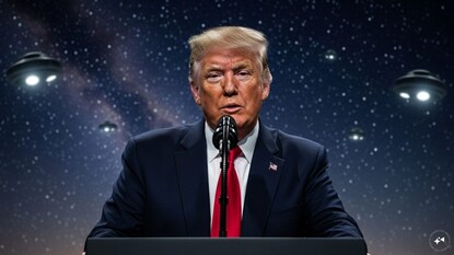 முன்னதாக கடந்த 2020-ம் ஆண்டில் இஸ்ரேலின் முன்னாள் விண்வெளி பாதுகாப்புத் தலைவர் ஹைம் எஷெட் (Haim Eshed), "ஏலியன்கள் இருக்கிறார்கள், அமெரிக்க அரசாங்கத்திற்கும் அவர்களுக்கும் தொடர்பு உள்ளது; டிரம்ப் இதை வெளியிடத் தயாராக இருந்தார்" என்று கூறியது உலக அளவில் பரபரப்பை ஏற்படுத்தியது. இதற்கு டிரம்ப் தரப்பில் இருந்து நேரடி மறுப்பு வரவில்லை. அதேபோல நியூ மெக்சிகோவில் 1947-ல் ஏலியன் விண்கலம் விழுந்ததாகக் கருதப்படும் 'ரோஸ்வெல்' சம்பவம் குறித்த ரகசியங்களை வெளியிடப்போவதாகவும் டிரம்ப் ஒருமுறை சூசகமாகத் தெரிவித்தார்.