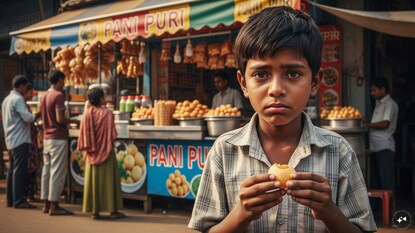 ஜார்கண்ட்டில் பானிபூரி சாப்பிட்ட 7 வயது சிறுவன் பரிதாபமாக உயிரிழந்த சம்பவம் சோகத்தை ஏற்படுத்தி உள்ளது.