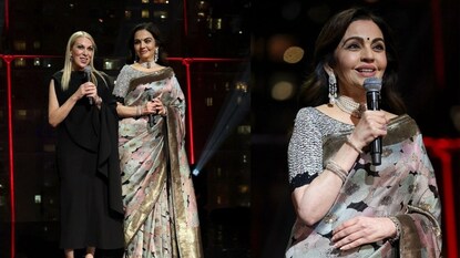 விழாவில் பேசும் நீதா அம்பானி