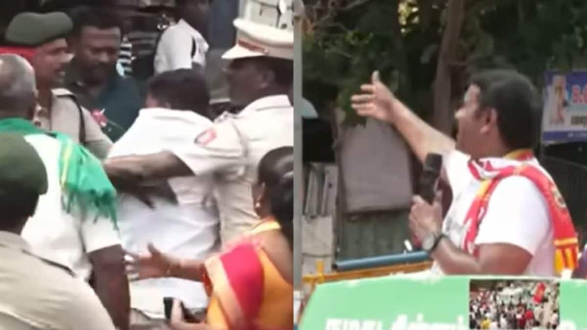 டிவிகே, டிவிகே என கோஷம்.. டீ விற்க சொன்ன சீமான்... புதுச்சேரியில் பரபரப்பு