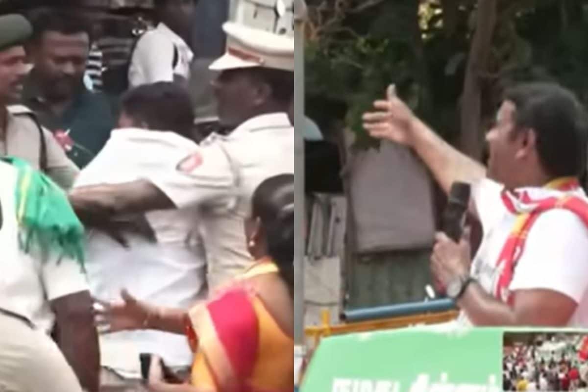 டிவிகே, டிவிகே என கோஷம்.. டீ விற்க சொன்ன சீமான்... புதுச்சேரியில் பரபரப்பு