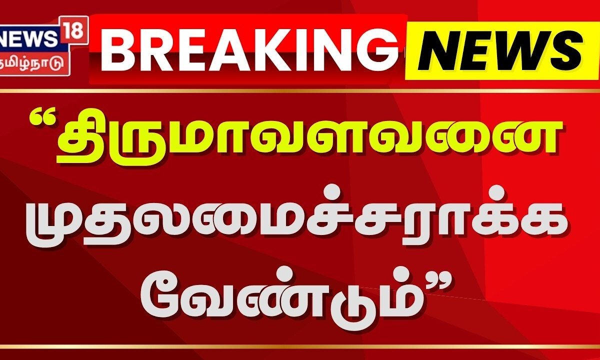 Thirumavalavan As CM? | “திருமாவளவனை முதலமைச்சராக்க வேண்டும்” | Sinthanai Selvan | Dravidam