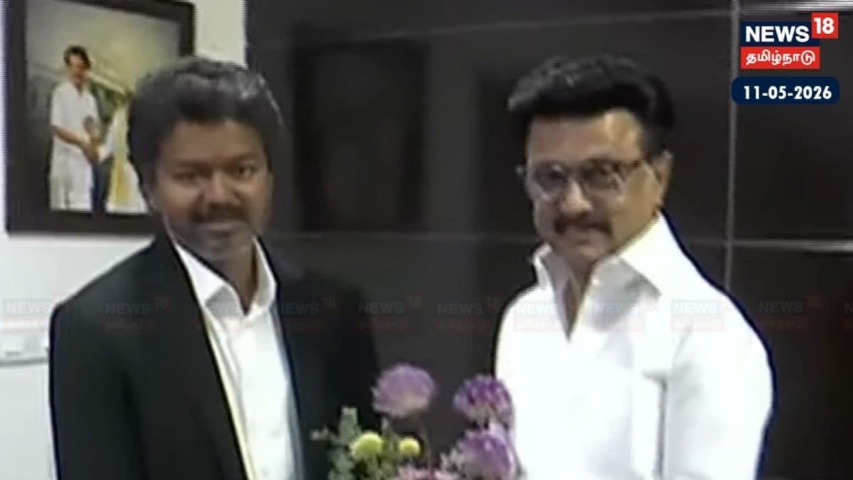 திமுக தலைவரைச் சந்தித்த முதலமைச்சர் விஜய்! ஆரத்தழுவி வரவேற்ற மு.க. ஸ்டாலின்