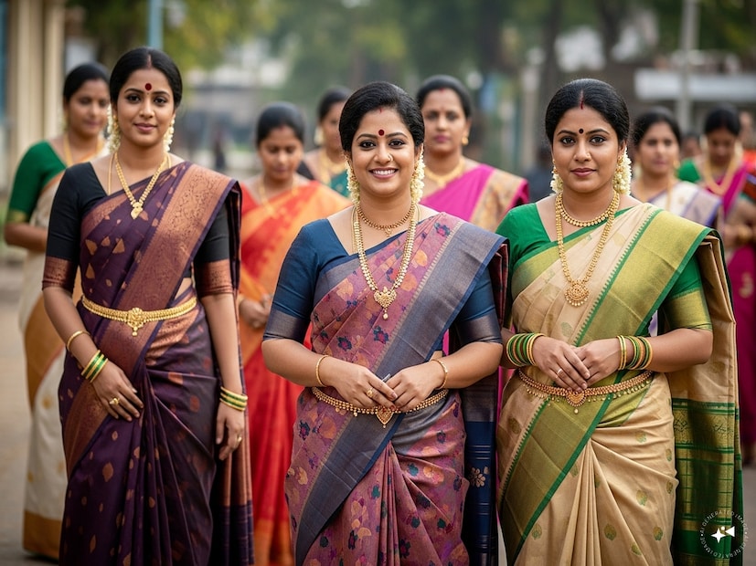 5. தூய பட்டை அடையாளம் காண்பது எப்படி?<br />நீங்கள் ஒரு கணிசமான முதலீடு செய்வதால், அதன் தூய்மையைச் சரிபார்ப்பது மிகவும் முக்கியம். எப்போதும் சில்க் மார்க் சான்றிதழ் பெற்ற கடையில் மட்டுமே புடவை வாங்க வேண்டும். அசல் காஞ்சிவரம் ஜரி, வெள்ளி நூல்களின் மீது தங்க முலாம் பூசப்பட்டிருக்கும். உங்கள் சேலையின் ஓரத்தை நீங்கள் லேசாக வளைத்தால், பட்டு நூல்களின் காரணமாக அசல் ஜரியின் அடிப்பகுதி சற்று சிவப்பு அல்லது செந்நிறத்தில் இருப்பதை நீங்கள் கவனிப்பீர்கள், அதே சமயம் போலியான ஜரி வெள்ளை அல்லது சாம்பல் நிறத்தில் காணப்படும்.