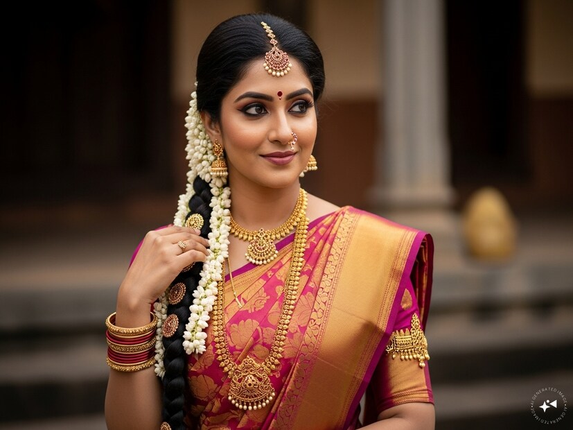 1. காஞ்சிவரம் பாரம்பரியத்தைப் புரிந்து கொள்ளுங்கள் :<br />நீங்கள் புடவை வாங்கத் தொடங்குவதற்கு முன், அசல் காஞ்சிவரத்தின் சிறப்பம்சங்களைப் புரிந்துகொள்வது அவசியம். இந்தப் புடவைகள் தூய மல்பெரி பட்டு நூலால் கையால் நெய்யப்படுகின்றன. இதன் தனிச்சிறப்பு என்னவென்றால், புடவையின் உடற்பகுதியிலிருந்து பார்டரும் பல்லுவும் பெரும்பாலும் வேறுபட்ட நிறத்திலும் வடிவமைப்பிலும் இருக்கும், பின்னர் அவை இறுக்கமாக ஒன்றாக இணைக்கப்படும். இது "கோர்வை" நெசவு என்று அழைக்கப்படுகிறது.