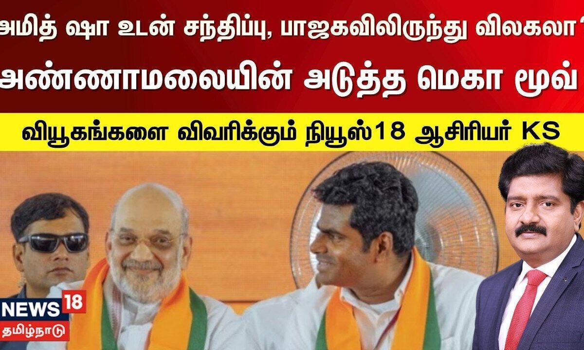 அமித் ஷாவை சந்திக்கும் அண்ணாமலை - பாஜகவிலிருந்து விலகலா? - அரசியல் வியூகங்களை விவரிக்கும் News18 KS