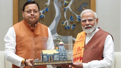 பிரதமர் மோடி - புஷ்கர் சிங் தாமி பிரதமர் மோடி - புஷ்கர் சிங் தாமி