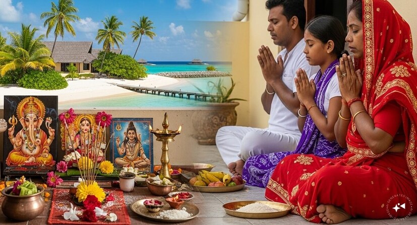  மாலத்தீவில் உள்ளூர் மக்கள் அனைவரும் இஸ்லாமியர்களாக இருந்தாலும், அந்நாட்டின் பொருளாதாரம் மற்றும் உள்கட்டமைப்பில் வெளிநாட்டுப் பணியாளர்களின் பங்கு மிக அதிகம். குறிப்பாக, கட்டுமானம், மருத்துவம், கல்வி, சுற்றுலாத் துறை மற்றும் ஹோட்டல் தொழில்களில் இந்தியா, இலங்கை, நேபாளம் ஆகிய நாடுகளைச் சேர்ந்த இந்துக்கள் பெருமளவில் அங்கு தங்கி பணிபுரிந்து வருகின்றனர்.