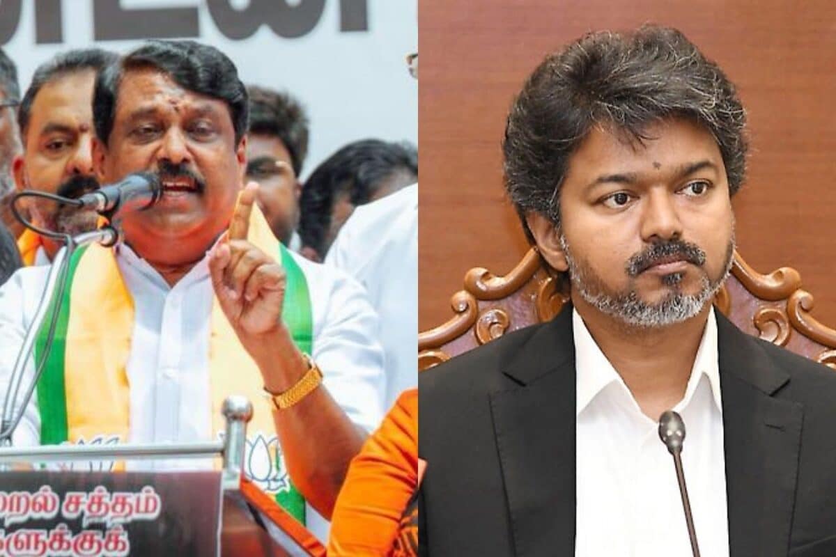 Nainar Nagendran : முதல்வர் விஜய் குறித்த சர்ச்சை பேச்சு: நயினார் நாகேந்திரன் மீது டி.ஜி.பி. அலுவலகத்தில் புகார்