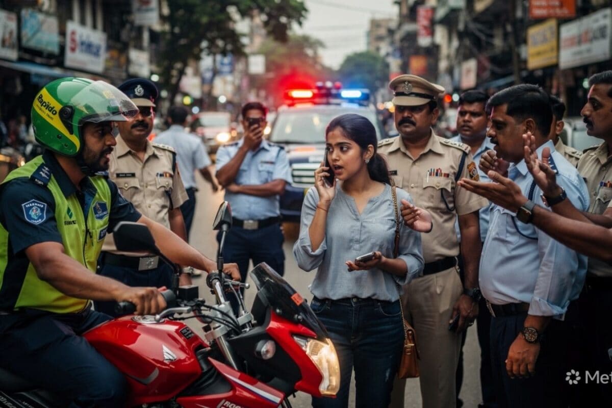ரேபிடோ பைக்கில் பயணித்த இளம்பெண்ணுக்கு காத்திருந்த