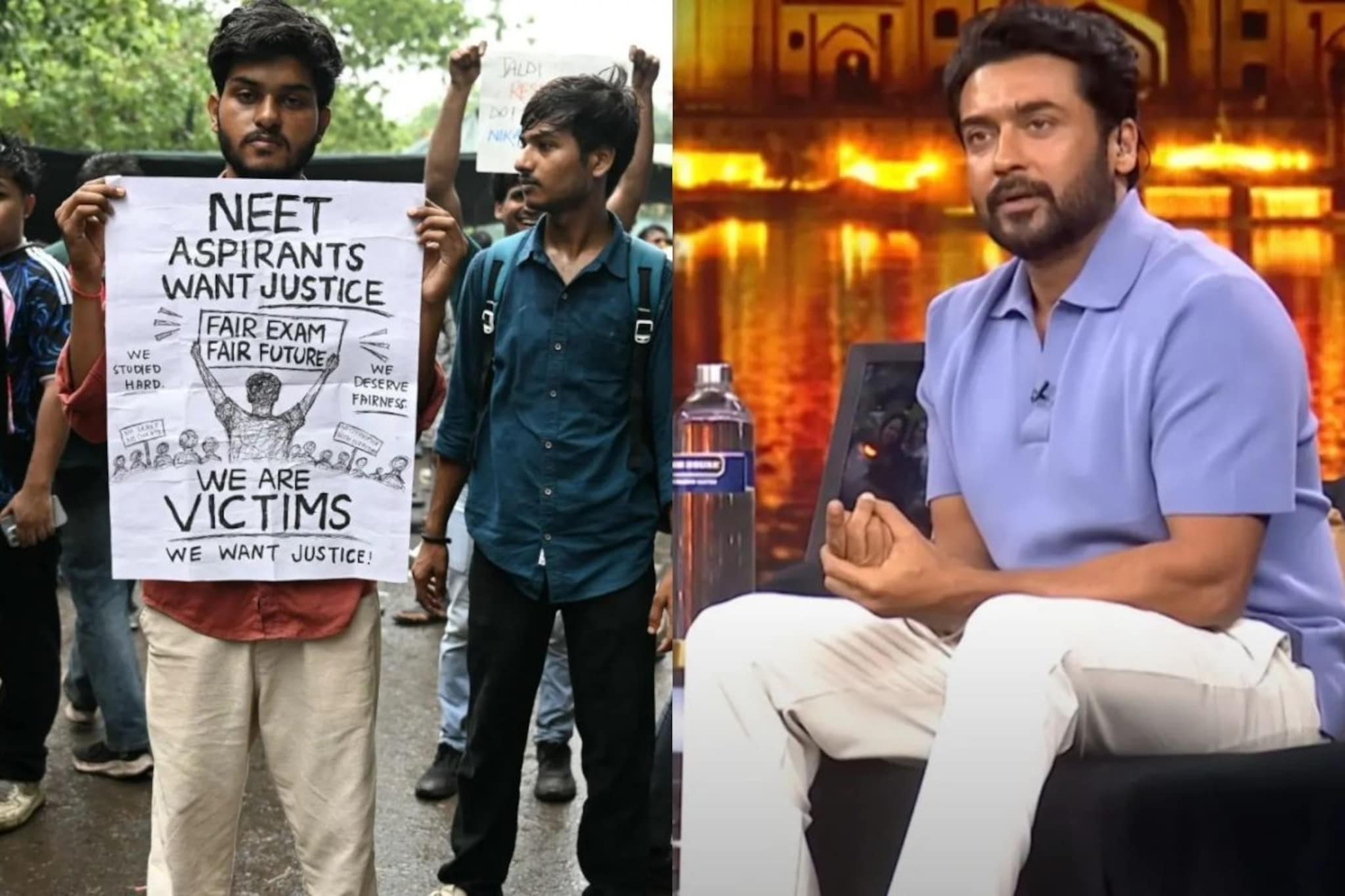 "மாணவர்கள் போராட்டம் நடக்கும் வேளையில்... பிறந்தநாளை கொண்டாட வேண்டாம்" - நடிகர் சூர்யா வேண்டுகோள்! | Suriya