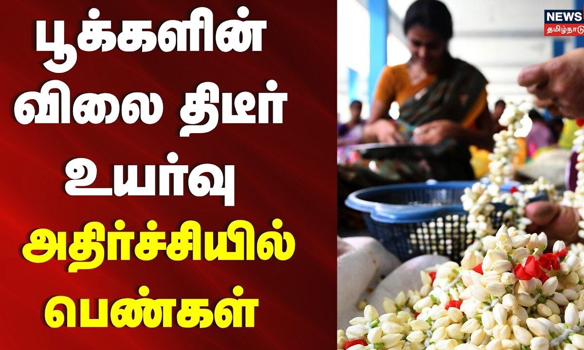 Tenkasi Flower Market Price Hike | பூக்களின் விலை திடீர் உயர்வு.. அதிர்ச்சியில் பெண்கள்