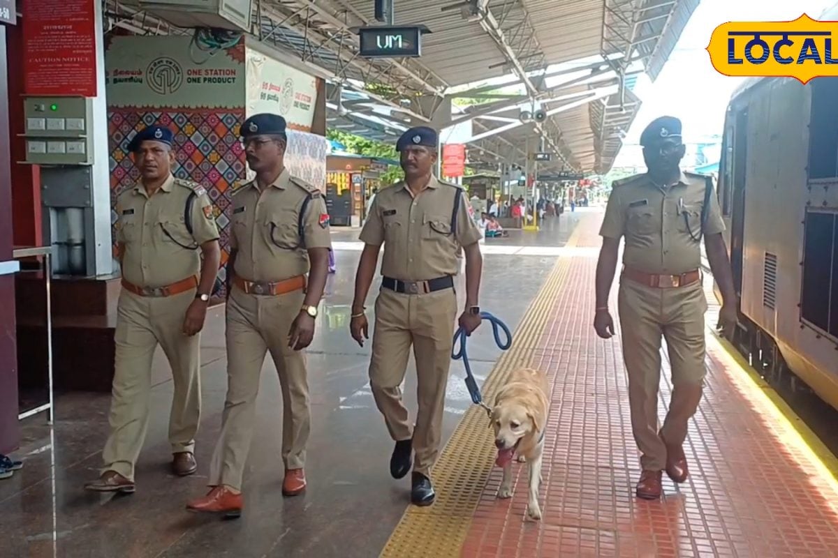 சுதந்திர தினத்தை முன்னிட்டு விழுப்புரத்தில் அதிரடி சோதனை... மோப்ப நாய்களுடன் களமிறங்கிய போலீசார்