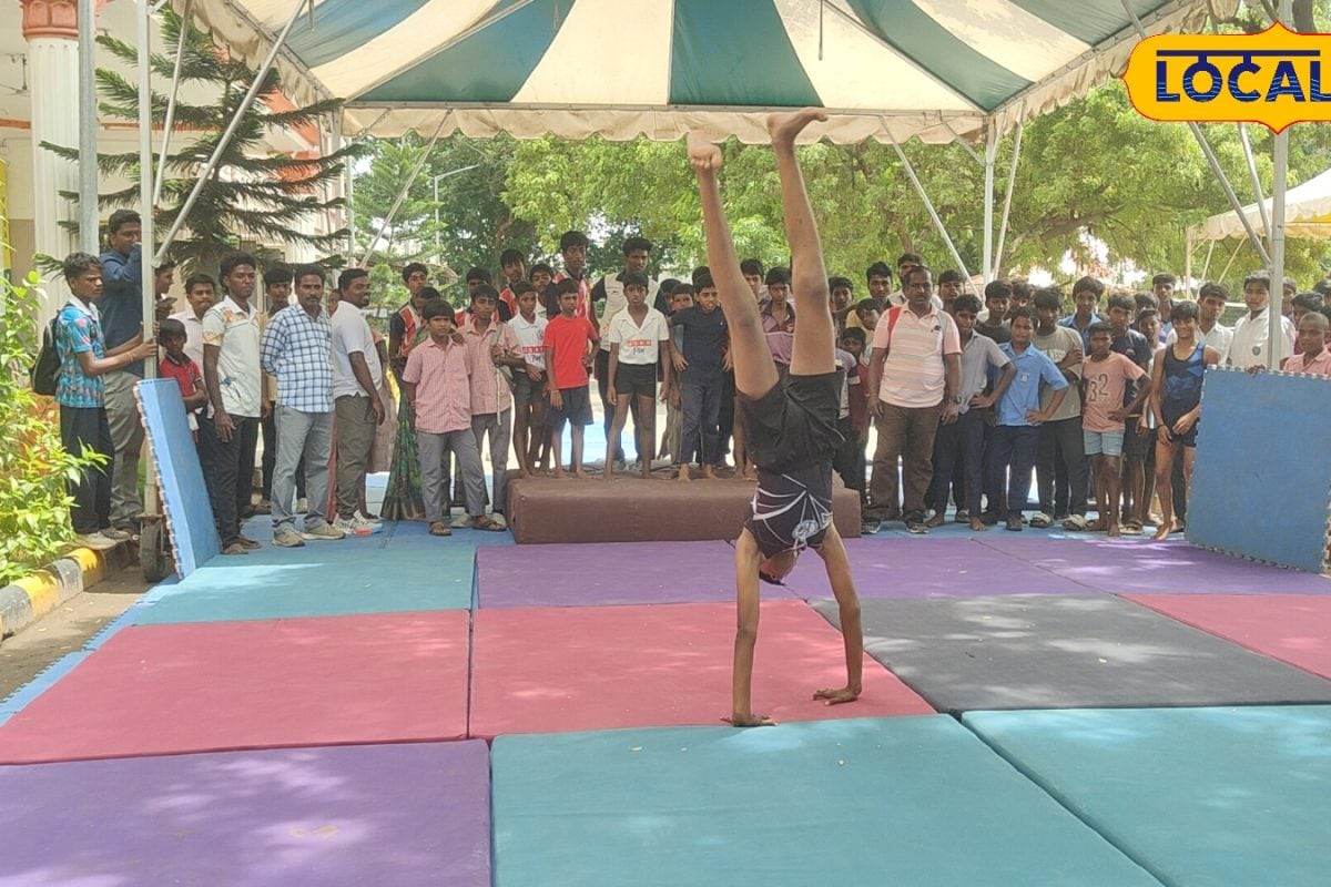 காற்றில் சுழன்று அசத்திய மாணவர்கள்... விழுப்புரத்தில் களைகட்டிய ஜிம்னாஸ்டிக், ஜூடோ போட்டி