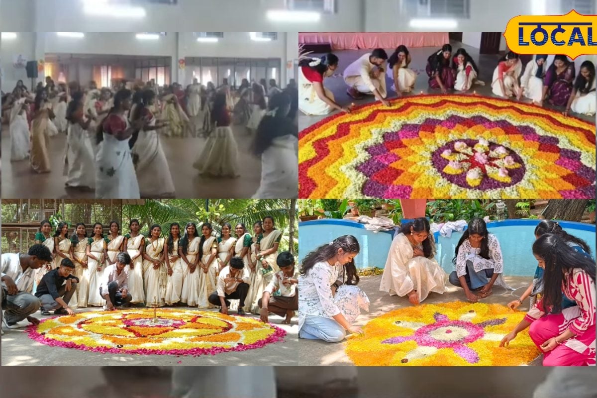 மகாபலி மன்னன் வேடத்தில் மாணவர்... கேரளா ஸ்டைலில் கன்னியாகுமரி கல்லூரியில் களைகட்டிய ஓணம்