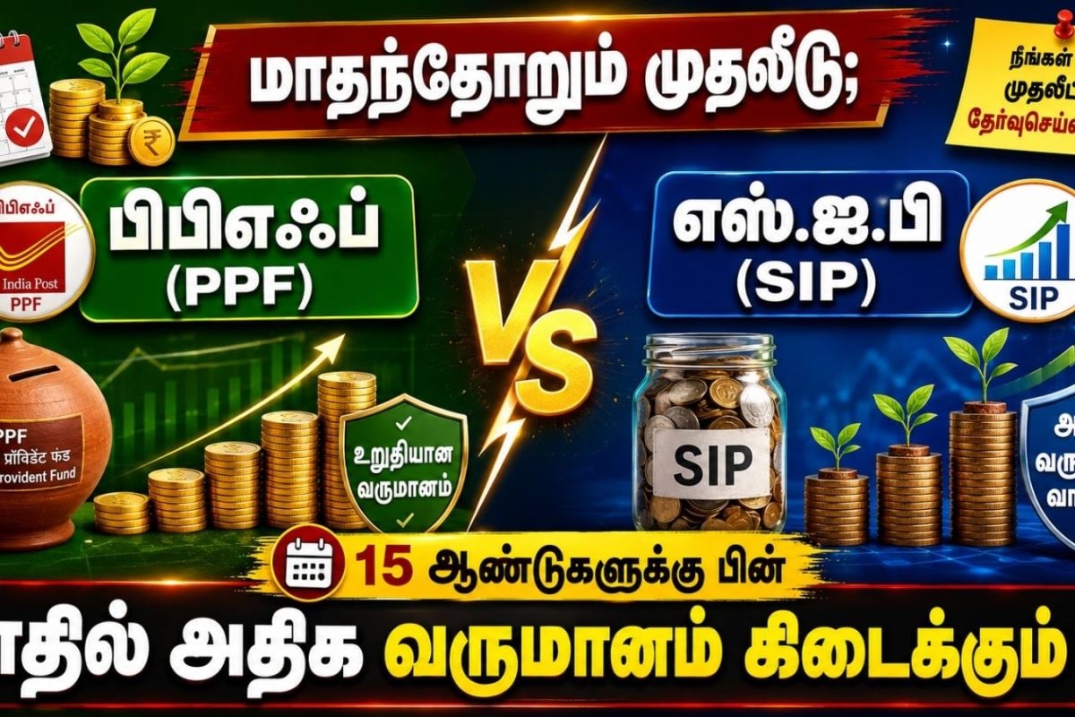 பிபிஎஃப் vs எஸ்ஐபி.. மாதந்தோறும் முதலீடு; 15 ஆண்டுகளுக்கு பின் எதில் அதிக வருமானம் கிடைக்கும்? | PPF vs SIP