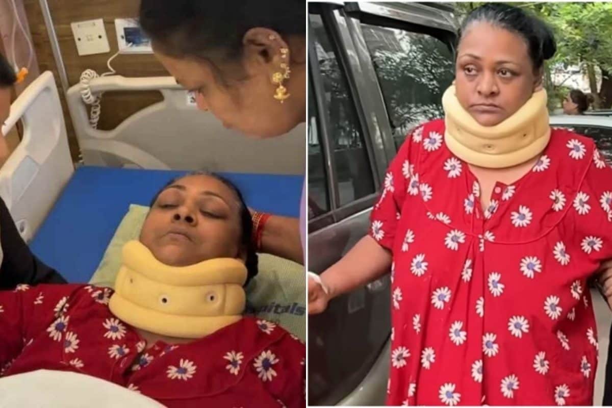 கழுத்தில் கட்டு... நடிகை ஷகிலாவுக்கு என்ன ஆனது? - ரூ. 3 லட்சத்துக்கு அறுவை சிகிச்சை!