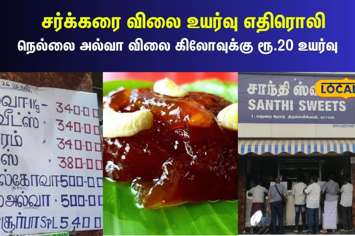 சர்க்கரை விலையேற்றம்... நெல்லையில் அல்வா விலை ரவுண்ட் கட்டி உயர்வு