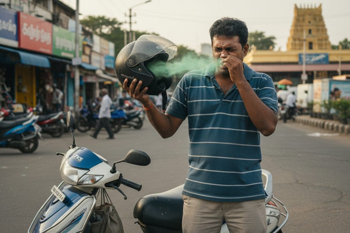 இந்த 3 விஷயங்களை செஞ்சா போதும்... இனி ஹெல்மெட்டில் வியர்வை நாற்றமே வராது!