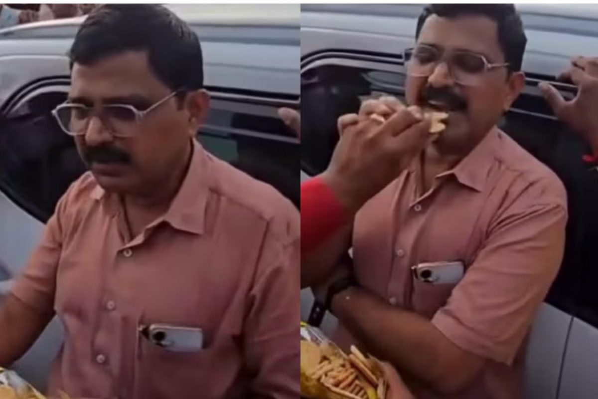லஞ்சம் பெற்ற உணவு பாதுகாப்பு துறை அதிகாரி... காலாவதியான பிஸ்கட்டை பொதுமக்கள் கொடுக்க முயன்றதால் பரபரப்பு
