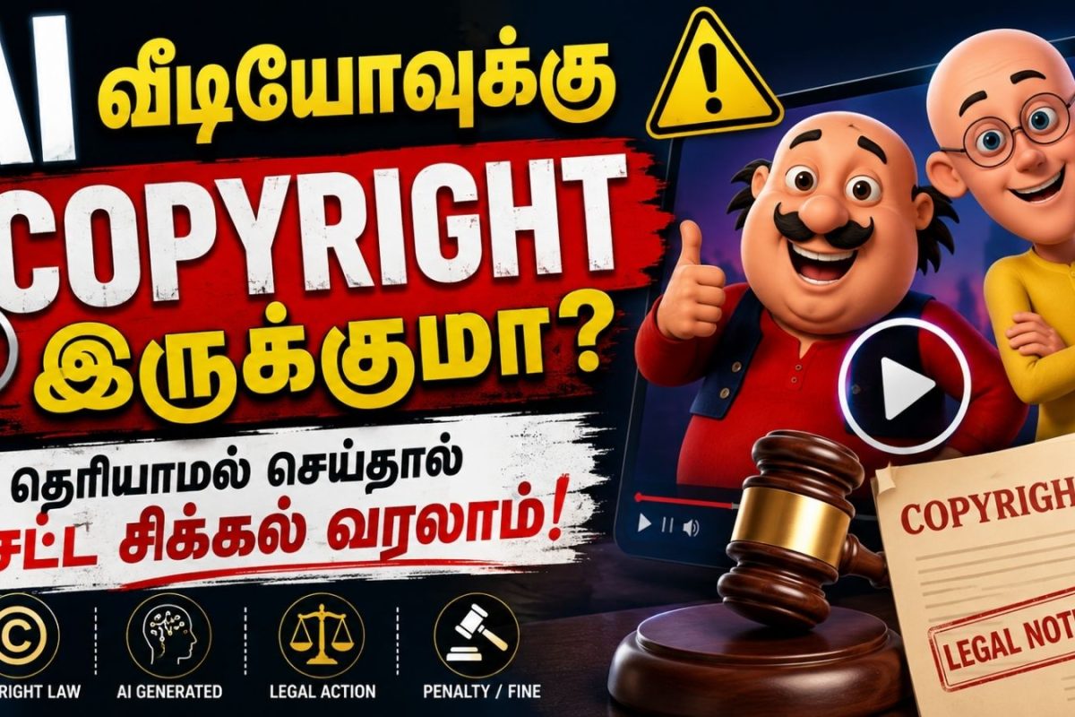 AI வீடியோவுக்கு copyright இருக்குமா? தெரியாமல் செய்தால் சட்ட சிக்கல் வரலாம்!