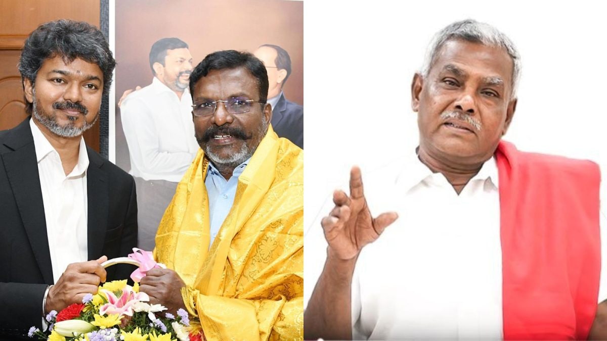 விசிக தலைவர் திருமாவளவன்: முதல்வர் விஜய் அரசுக்கு நெருக்கடி வேண்டாம்