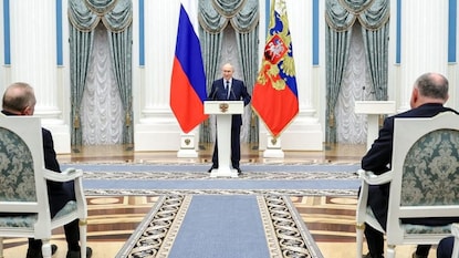 Russian President Vladimir Putin delivers a speech during a ceremony to present state awards at the Kremlin in Moscow, Russia, September 18, 2026. Sputnik/Alexander Kazakov/Pool via REUTERS Russian President Vladimir Putin delivers a speech during a ceremony to present state awards at the Kremlin in Moscow, Russia, September 18, 2026. Sputnik/Alexander Kazakov/Pool via REUTERS