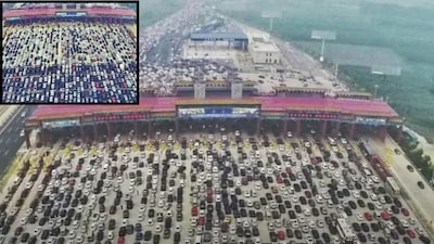 World's Worst Traffic Jam: 100 km, 12 Days in China - The Beijing-Tibet Expressway Nightmare
