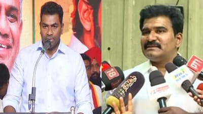 அமைச்சர்கள் நிர்மல்குமார், ஆதவ் அர்ஜுனா
