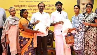 அமைச்சர்கள் ப.வெங்கடரமணன், வ.காந்திராஜ்