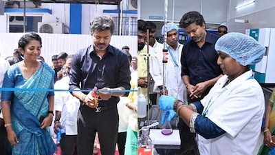 மாதவரத்தில் ஆவின் புதிய ஆய்வகத்தை முதலமைச்சர் விஜய் திறந்து வைத்தார்.