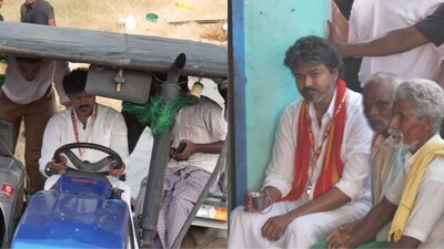 CM Vijay's Unique Campaign in Madurantakam: Tea Shop, Tractor Drive Grab Attention!