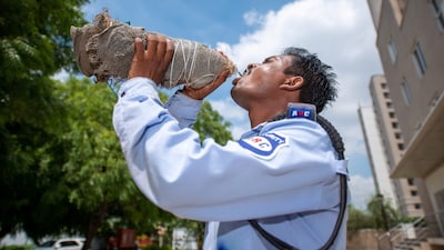 drinking water
