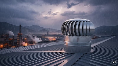 No Fan, No Motor: How Does This Mysterious Device Spin on Factory Roofs?
