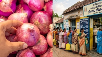 ரேஷன் கடை வெங்காய விற்பனை