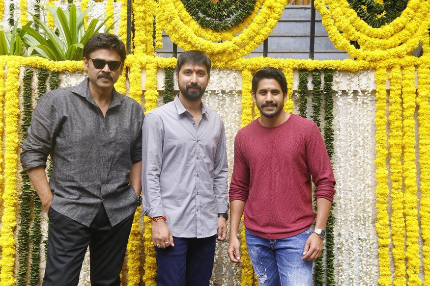 Venkatesh, Naga Chaitanya Crazy Multistarrer Venky Mama movie title logo released pk.. వరస మల్టీస్టారర్ సినిమాలతో దూసుకుపోతున్నాడు వెంకటేష్. పైగా ఈయనకు మల్టీస్టారర్స్ బాగానే కలిసొస్తున్నాయి కూడా. రామ్ హీరోగా నటించిన మసాలా తప్ప గోపాల గోపాల, సీతమ్మ వాకిట్లో, ఎఫ్2 లాంటి సినిమాలు బాక్సాఫీస్ దగ్గర మాయ చేసాయి. venky mama title logo,venky mama title logo released,venky mama movie,venky mam movie shooting,venky mam movie leaked online,venky mam movie leaked video,venky mam movie venkatesh naga chaitanya,venky mam movie shooting bobby,venky mam movie godavari district,venky mam movie movie leaked online,telugu cinema,వెంకటేష్ నాగచైతన్య,వెంకీ మామ టైటిల్ లోగో విడుదల,వెంకీ మామ షూటింగ్ లీక్,బాబీ వెంకీ మామ షూటింగ్ లీక్,ఆన్లైన్లో వెంకీ మామ ఇంట్రడక్షన్ సీన్,తెలుగు సినిమా