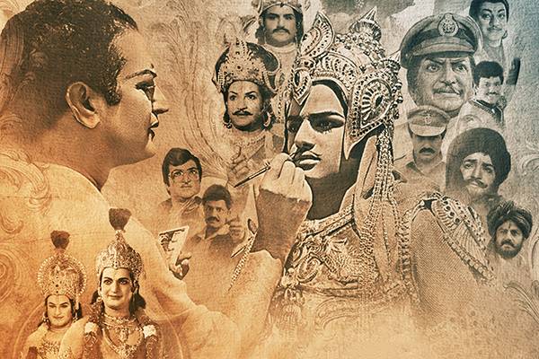 బాలయ్యకు మేకప్ వేస్తోన్న ఎన్టీఆర్ (ట్విట్టర్ ఫోటోస్)