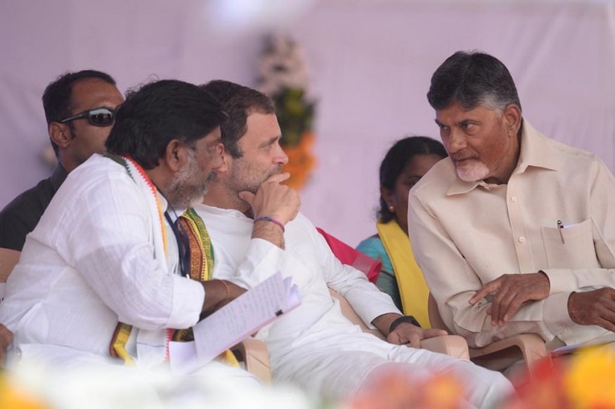 ఎన్నికల ప్రచారంలో భట్టి, రాహుల్, చంద్రబాబు (ఫైల్ ఫొటో)