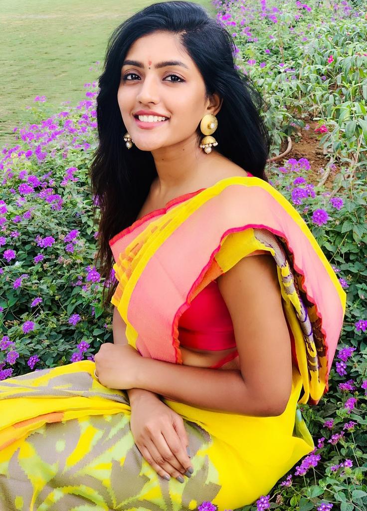 సంప్రదాయ చీరకట్టులో ఈషా రెబ్బ(ట్విట్టర్)