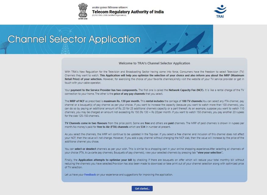 channel selector application, trai channel selector application, trai launch new app, trai app for channel selection, trai channel application, trai channel selector, channel selector, trai application, trai new application, ట్రాయ్ ఛానెల్ సెలెక్టర్ యాప్, ట్రాయ్ యాప్, ఛానెల్ సెలెక్షన్ యాప్